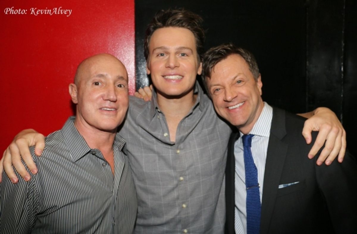 Gianni Valenti, Jonathan Groff and Jim Caruso at 