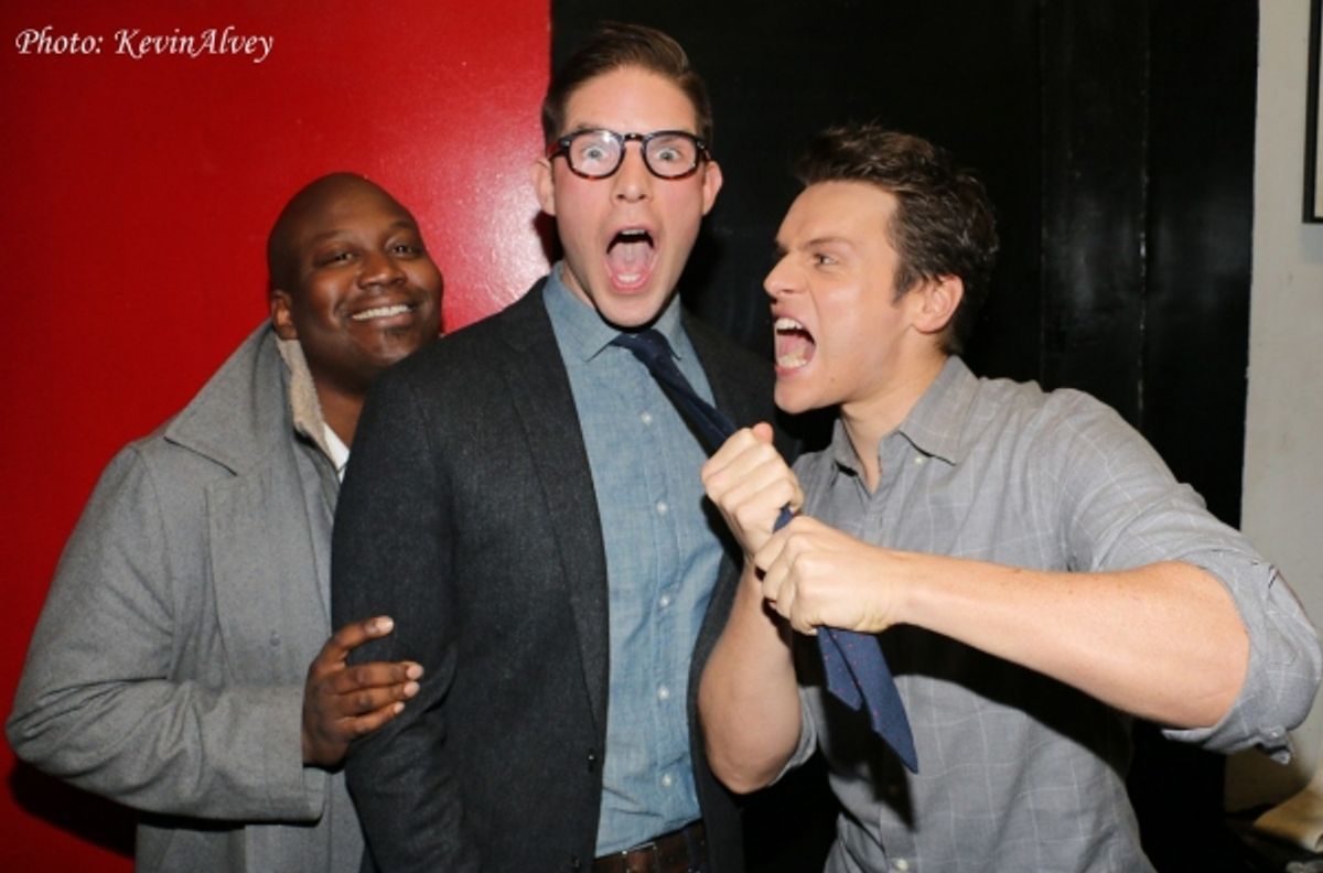 Tituss Burgess, Frank DiLella and Jonathan Groff at 