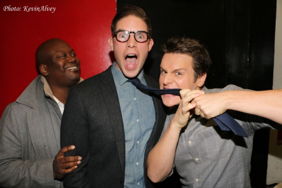 Tituss Burgess, Frank DiLella and Jonathan Groff at 