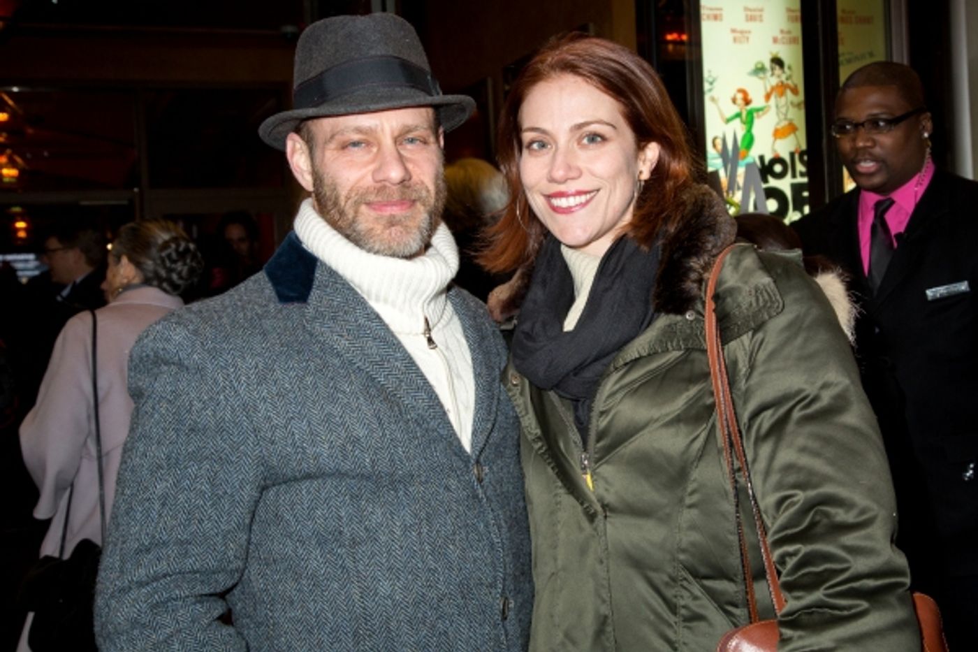Photo Coverage: Laura Osnes, Joshua Henry, Sheldon Harnick, Joel Grey and More Walk the NOISES OFF Red Carpet Image