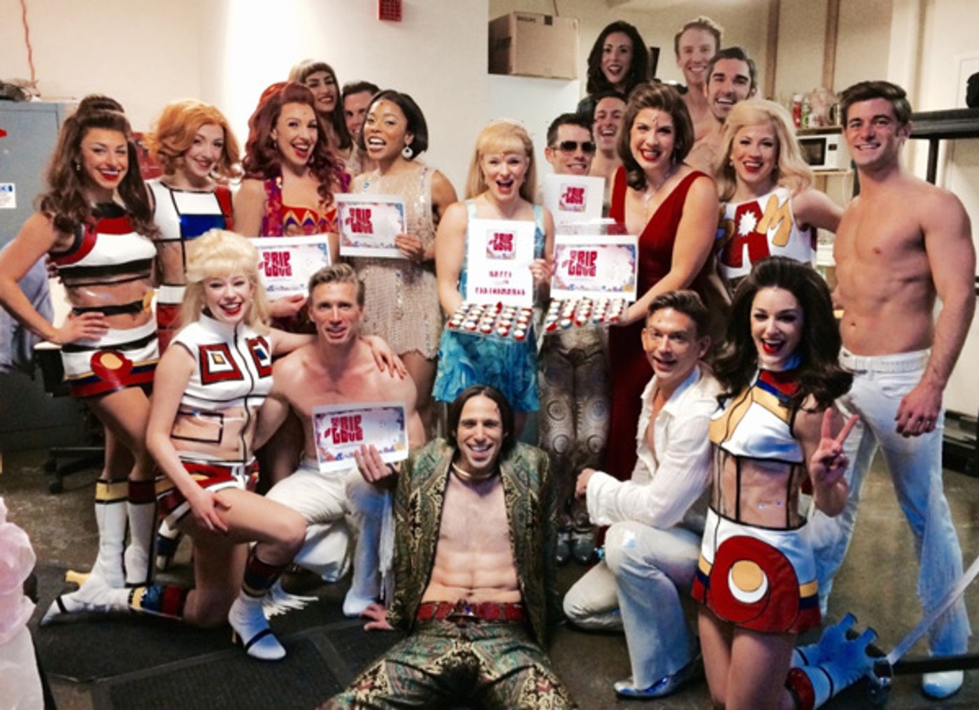 Photo Flash: TRIP OF LOVE Goes Tie-Dye for 100 Performances Celebration Photo Flash: TRIP OF LOVE Goes Tie-Dye for 100 Performances Celebration Image