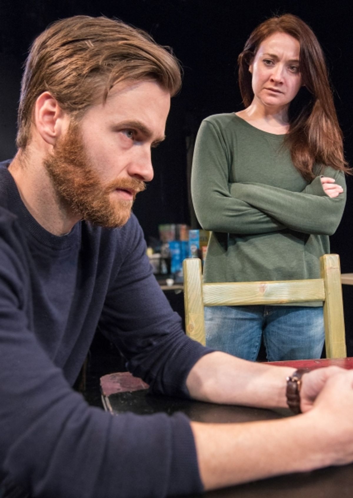 Alex Grubbs as Jim and Vanessa Vache as Amber at 