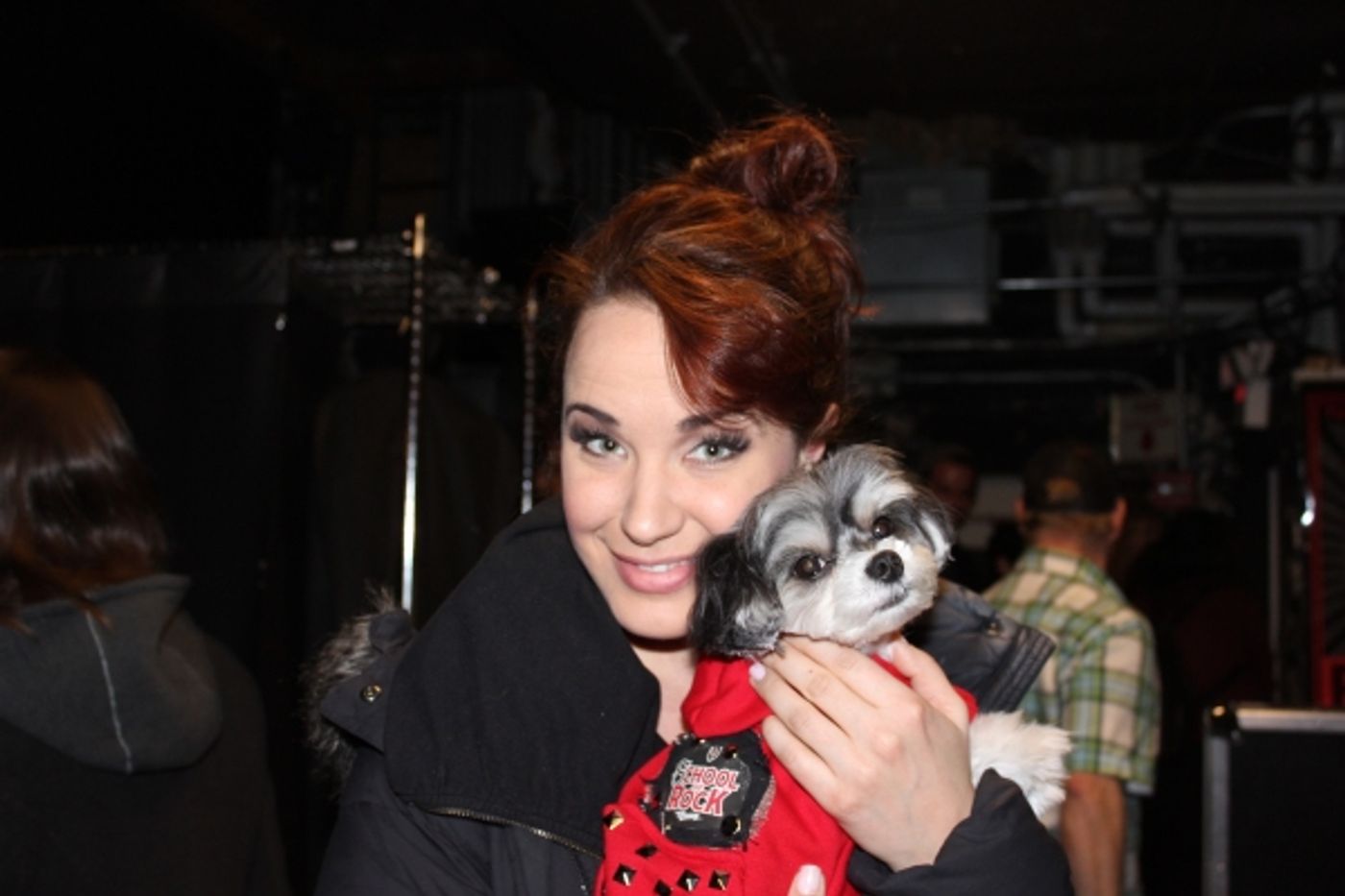 Photo Flash: Tinkerbelle the Dog Visits SCHOOL OF ROCK on Broadway  Image