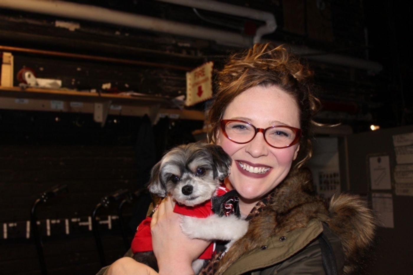 Photo Flash: Tinkerbelle the Dog Visits SCHOOL OF ROCK on Broadway  Image