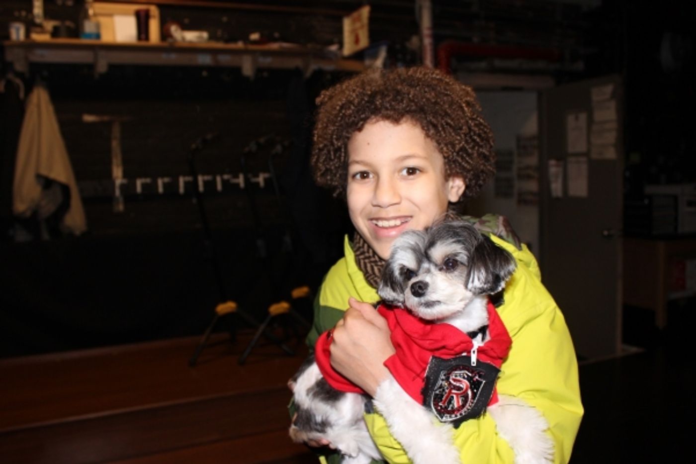 Photo Flash: Tinkerbelle the Dog Visits SCHOOL OF ROCK on Broadway  Image