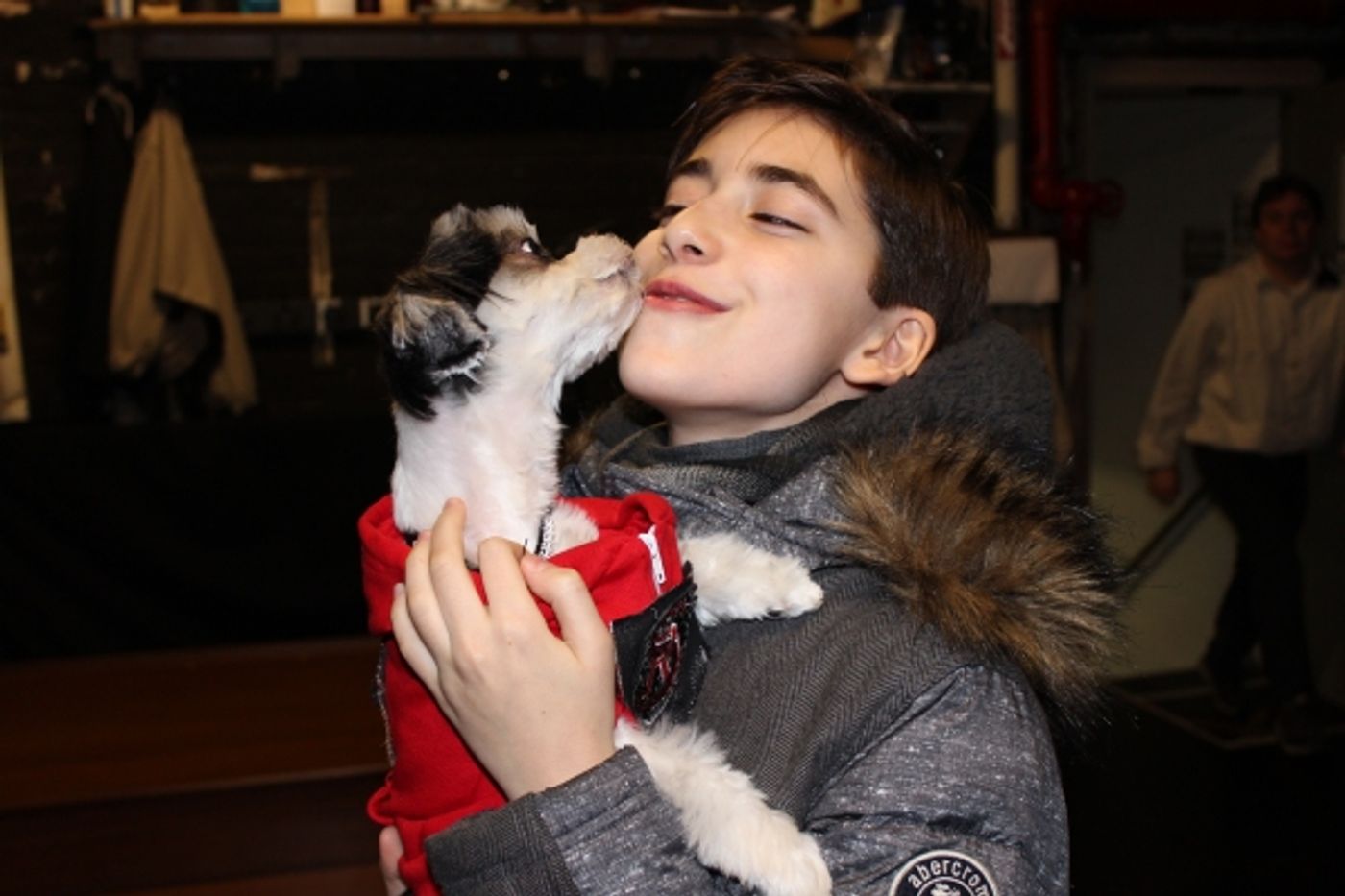 Photo Flash: Tinkerbelle the Dog Visits SCHOOL OF ROCK on Broadway  Image