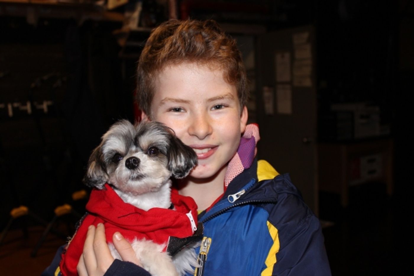 Photo Flash: Tinkerbelle the Dog Visits SCHOOL OF ROCK on Broadway  Image