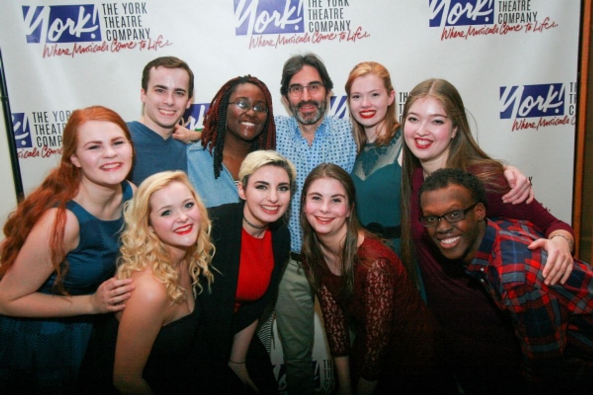 York''s Associate Artistic Director and Director of Education, Michael Unger (center) with the 2016 College Winter Intensive Students (clockwise, left to right): Katherine Wolff, Andrew Clark, Samantha Richards, Rachel Rival, Arielle Firestone, Joshua Jam at 