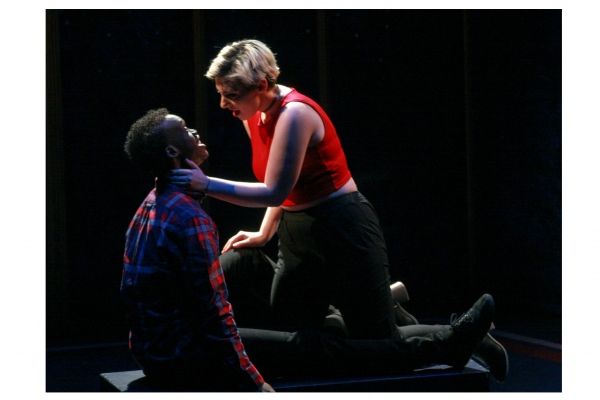 Joshua James and Kaileigh O''Hare perform ''In Some Other Life'' from HELLO AGAIN. Photo