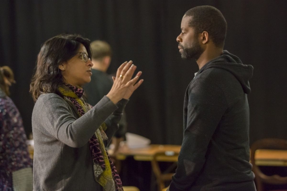  Indhu Rubasingham () and Adrian Lester (Ira) at 
