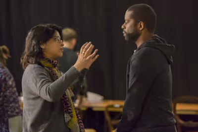  Indhu Rubasingham () and Adrian Lester (Ira) Photo