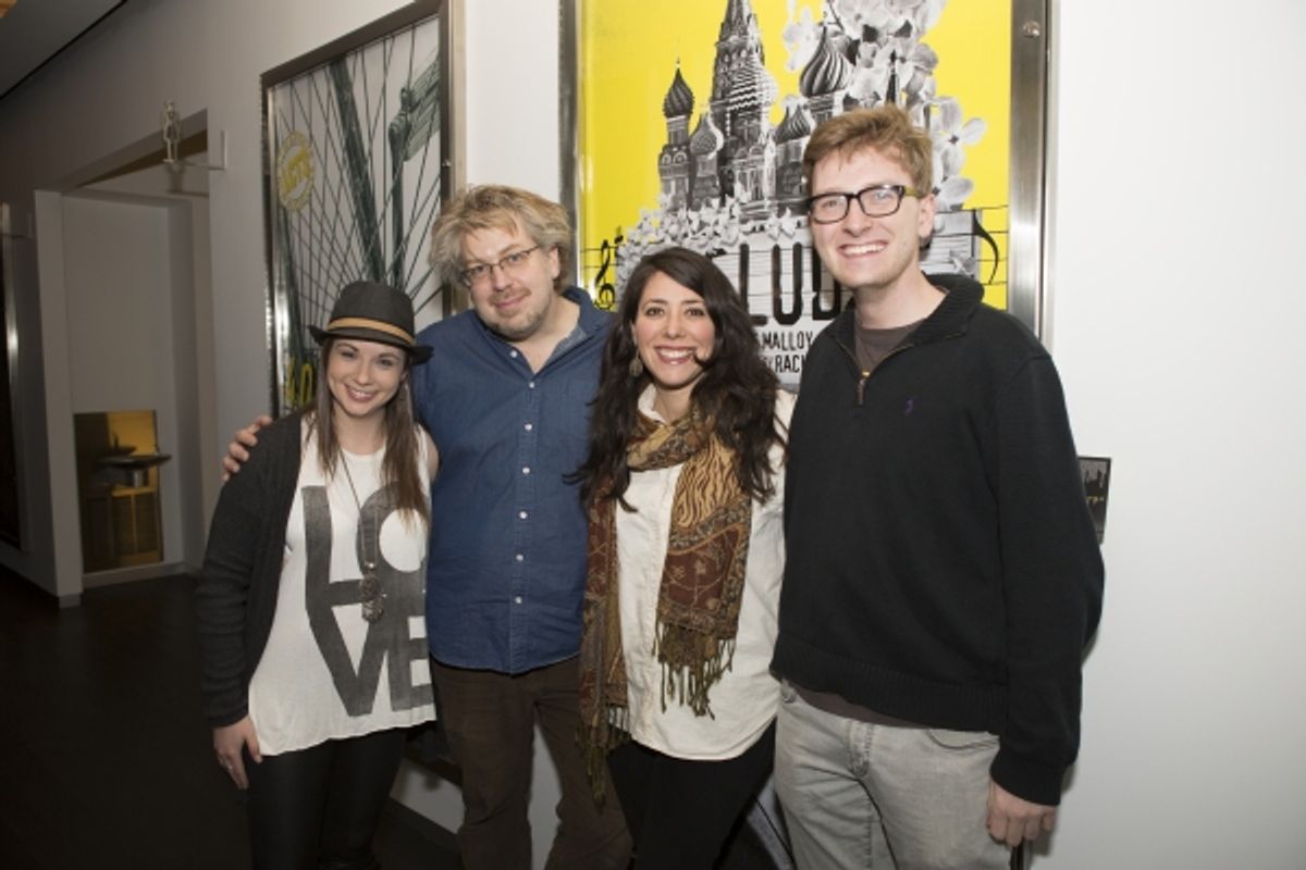 Emily Marshall, Dave Malloy, Rachel Chavkin, and Miley DeWeese at 