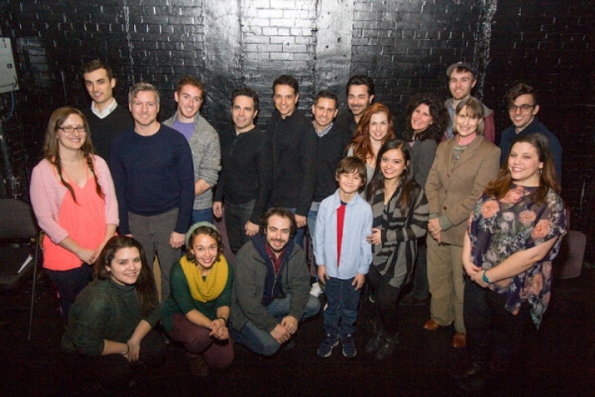 Standing (l-r): Deidre Works, Cory Herman, Tony Speciale, Brian Dudkiewicz, Mario Cantone, Ralph Macchio, Charles Messina, Johnny Tammaro, Joli Tribuzio, Liza Vann, Addison Heeren, Catherine Siracusa, Michael A. Megliola, Rebecca Regina. front row (l-r):  at 