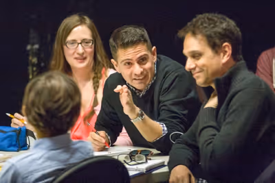 Charles Messina with Deidre Works, Nico Bustamante, Ralph Macchio Photo