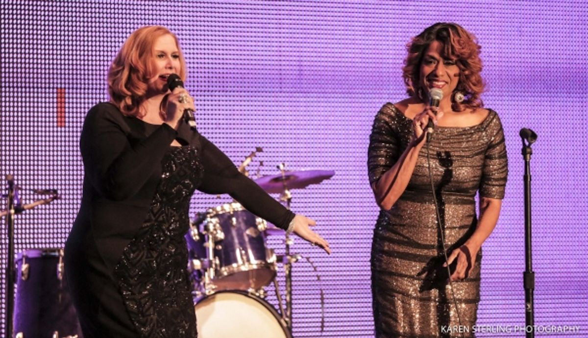 Julie James and Jennifer Holliday at 