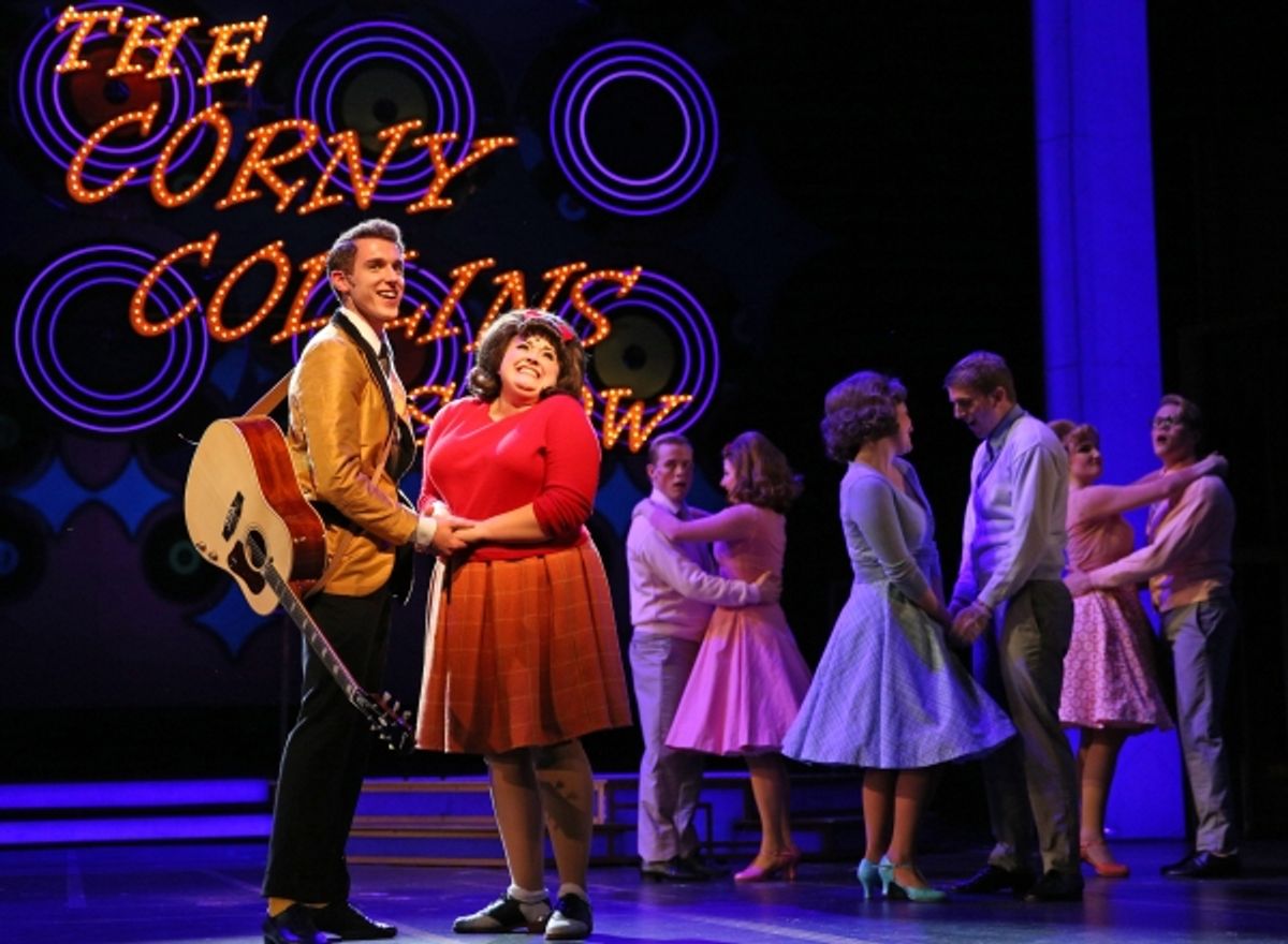 Amelia Jo Parish plays Tracy Turnblad and Henry McGinniss is Link Larkin at 