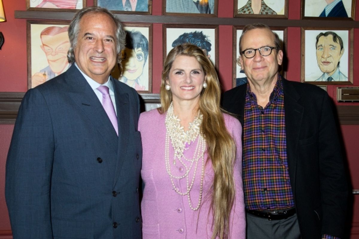 Stewart F. Lane, Bonnie Comley, Barry Grove at 