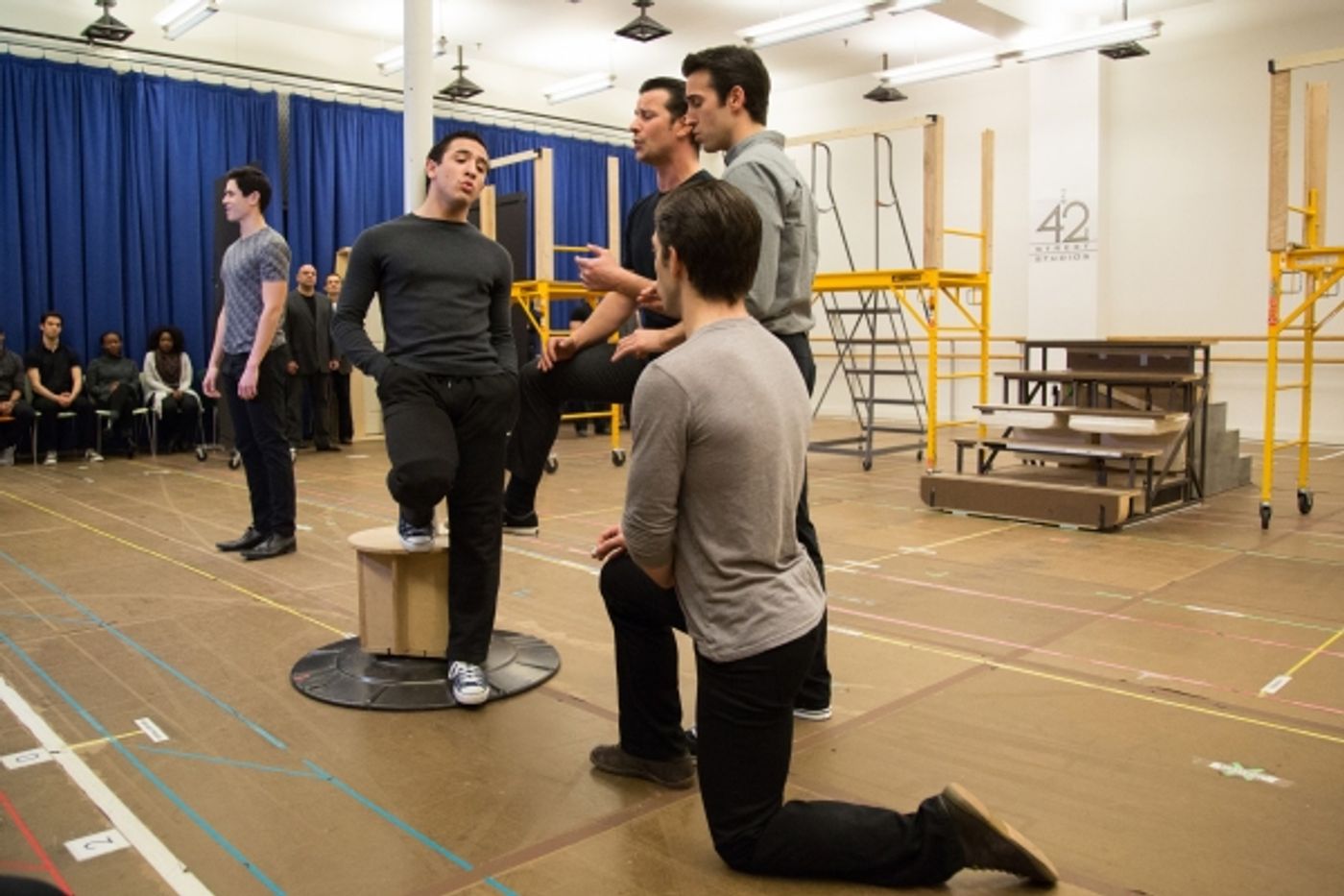 Photo Coverage: Go Inside Rehearsal with Robert De Niro and the Cast of Paper Mill's A BRONX TALE!  Image