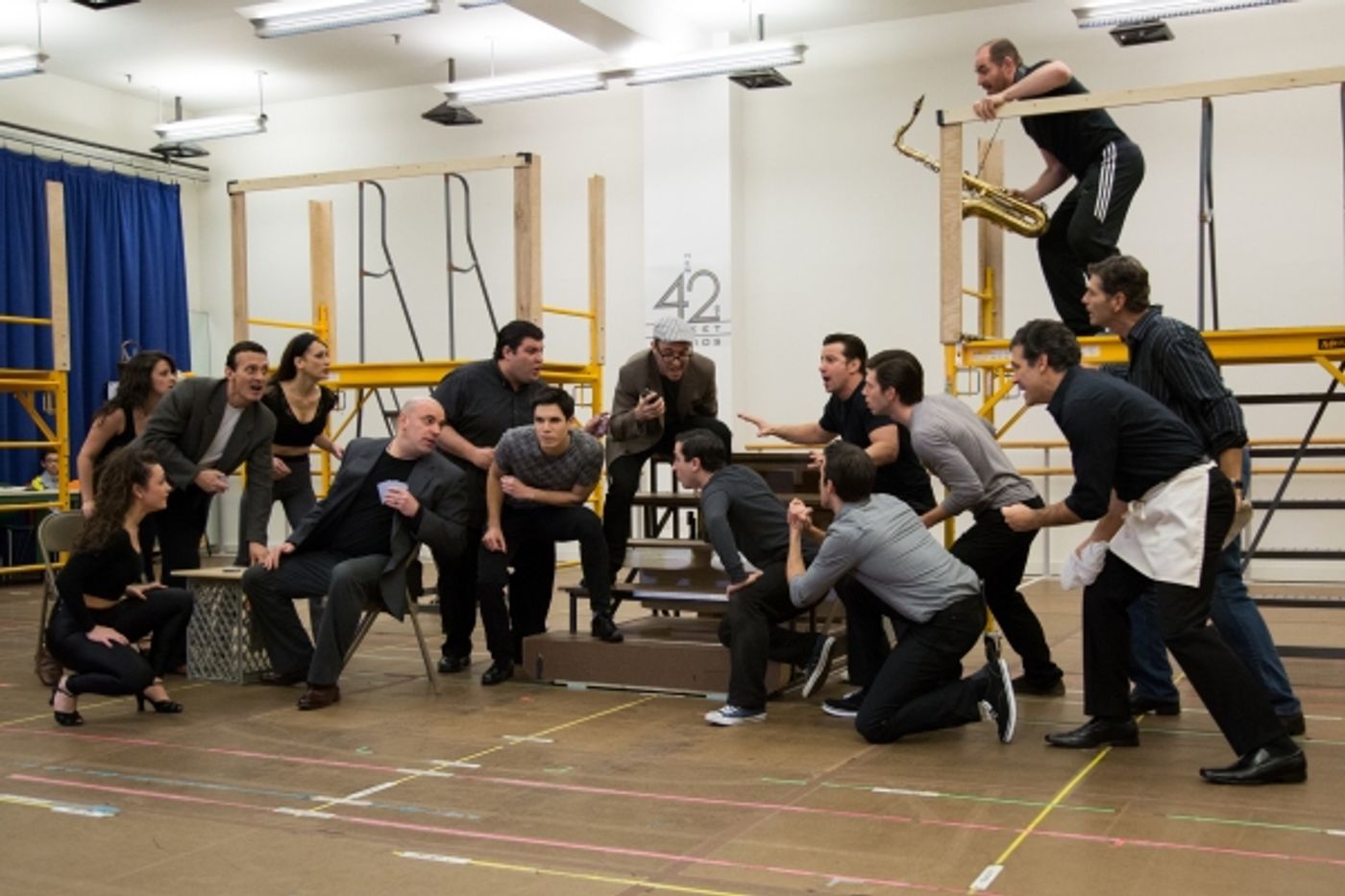 Photo Coverage: Go Inside Rehearsal with Robert De Niro and the Cast of Paper Mill's A BRONX TALE!  Image