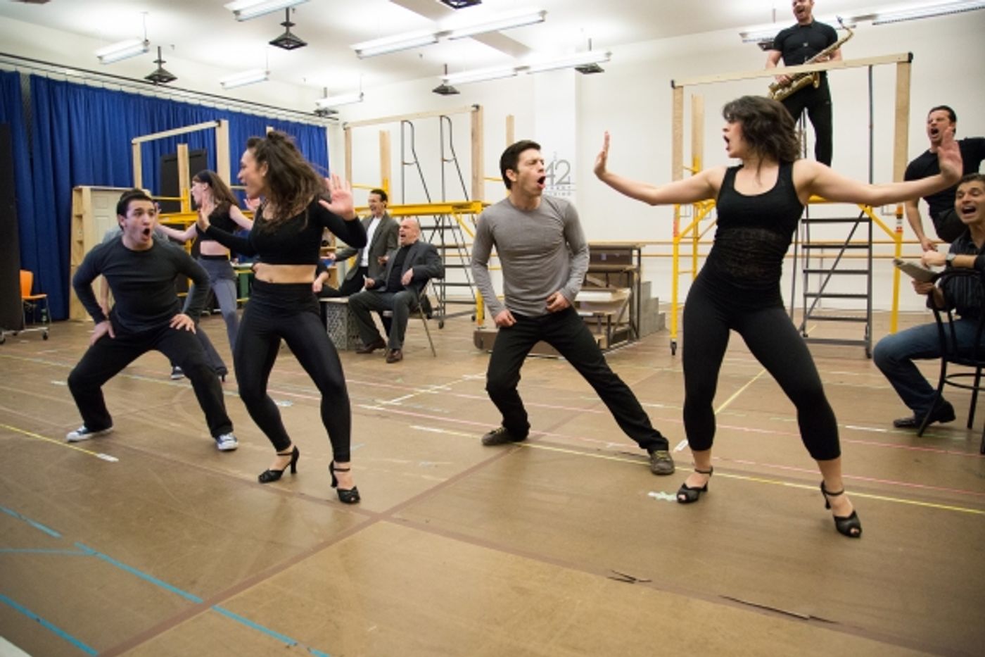 Photo Coverage: Go Inside Rehearsal with Robert De Niro and the Cast of Paper Mill's A BRONX TALE!  Image