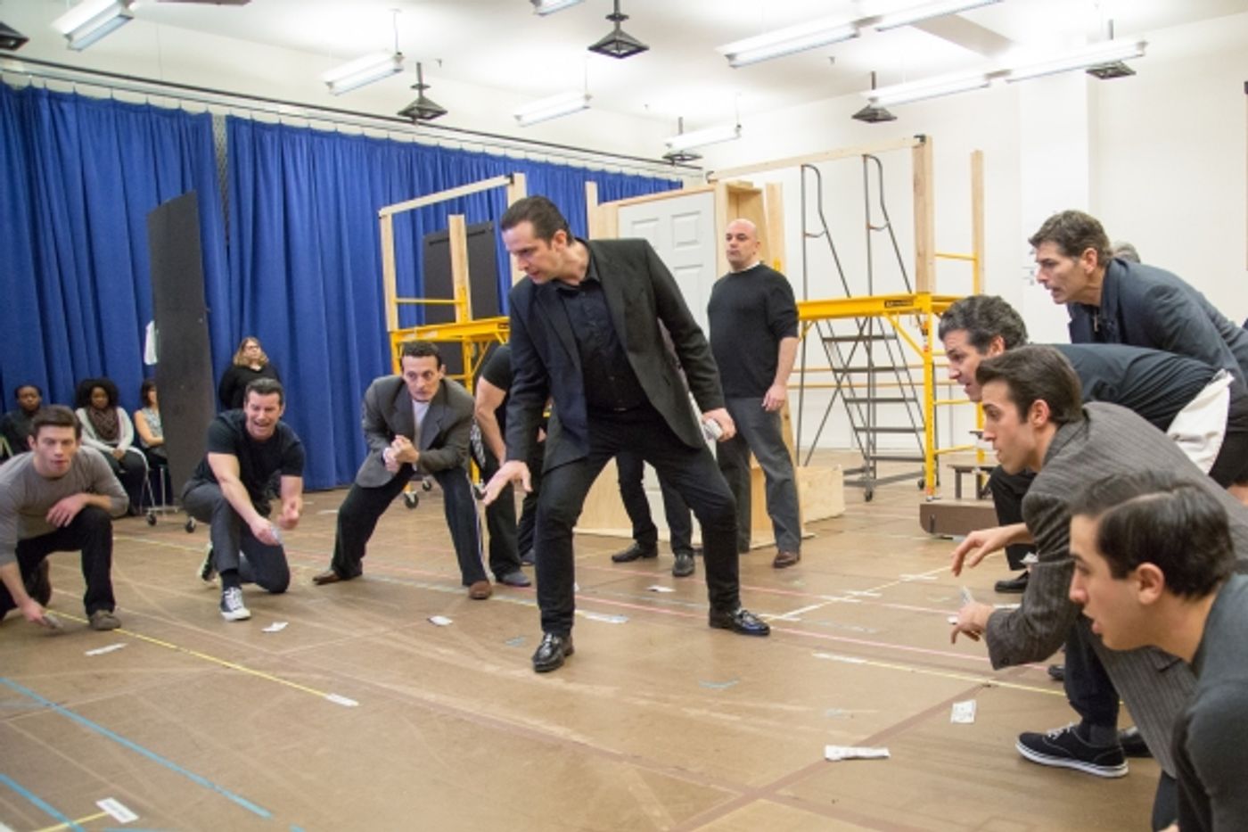 Photo Coverage: Go Inside Rehearsal with Robert De Niro and the Cast of Paper Mill's A BRONX TALE!  Image
