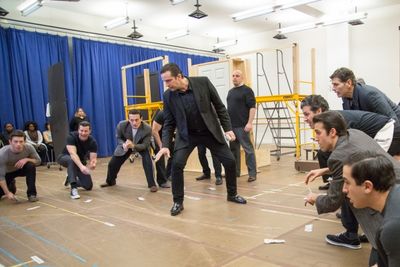 Nick Cordero and cast members of A BRONX TALE Photo