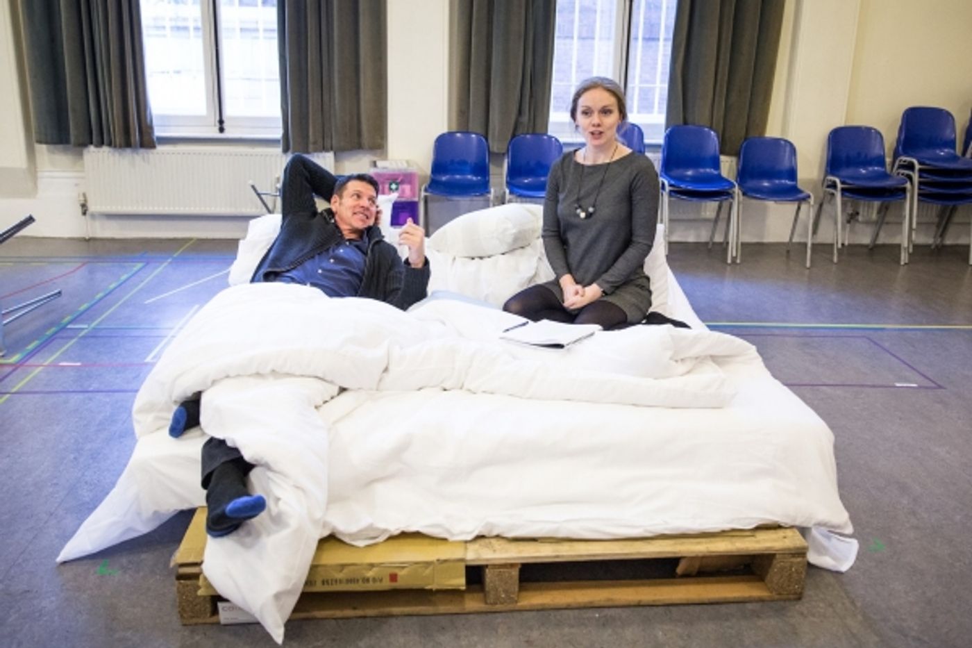 Photo Flash: Inside THE END OF LONGING Rehearsals with Matthew Perry, Jennifer Mudge & More  Image