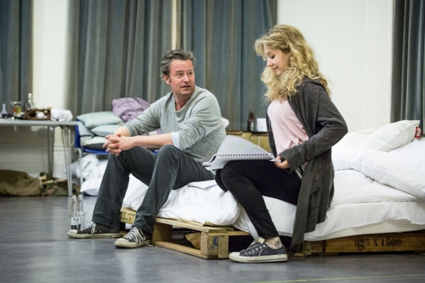 Photo Flash: Inside THE END OF LONGING Rehearsals with Matthew Perry, Jennifer Mudge & More  Image