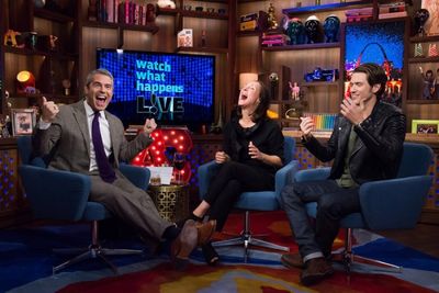 WATCH WHAT HAPPENS LIVE -- Episode 13015 -- Pictured: (l-r) Andy Cohen, Laurie Metcal Photo