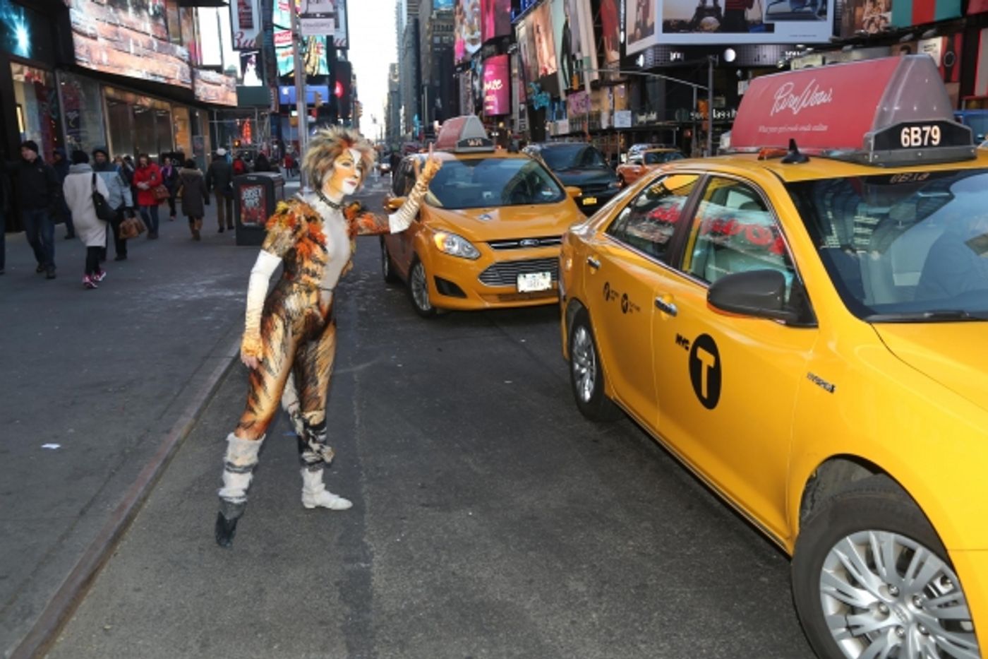 Photo Flash: Demeter Hits the Town in Celebration of CATS' Broadway Return Photo Flash: Demeter Hits the Town in Celebration of CATS' Broadway Return Image