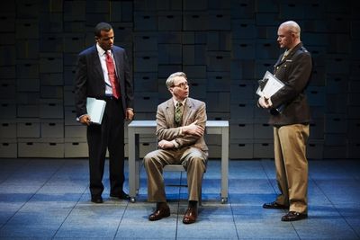 LeRoy McClain as Robert Davis, Jonathan Tindle as Arthur Rudolph, Matthew Stocke as M Photo