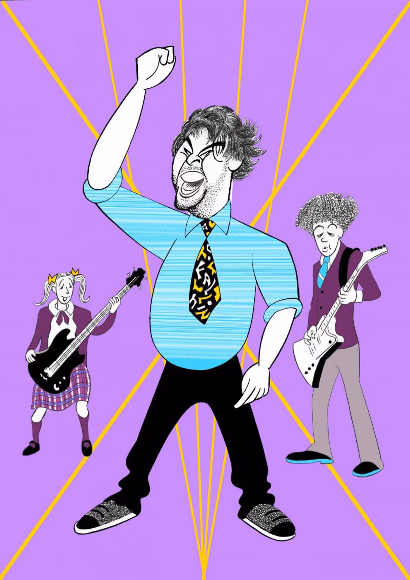 BWW Exclusive: Ken Fallin Draws the Stage - SCHOOL OF ROCK! BWW Exclusive: Ken Fallin Draws the Stage - SCHOOL OF ROCK! Image