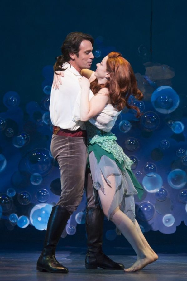 Eric Kunze as Prince Eric and Alison Woods as Ariel  Photo