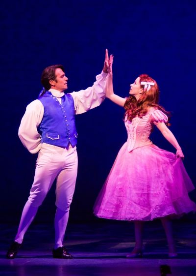 Eric Kunze as Prince Eric and Alison Woods as Ariel  Photo