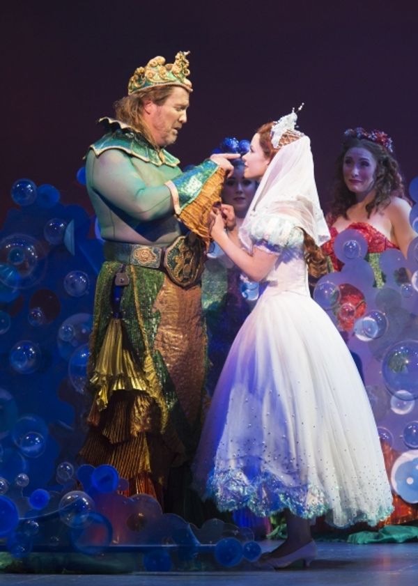 Fred Inkley as King Triton and Alison Woods as Ariel  Photo