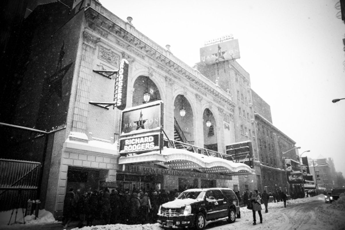 The Richard Rodgers Theatre, home of HAMILTON at 