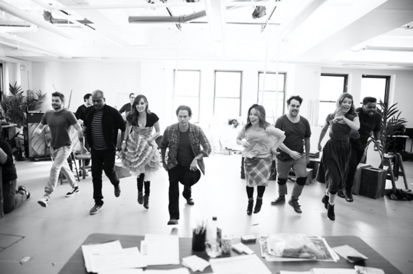 Photo Flash: In Rehearsal with Steven Pasquale, Leslie Kritzer and the Cast of THE ROBBER BRIDEGROOM!  Image