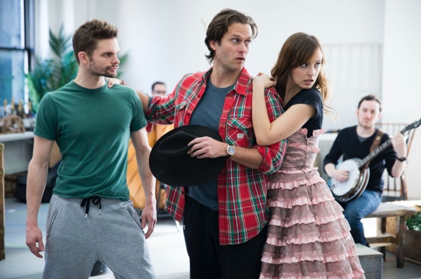 Photo Flash: In Rehearsal with Steven Pasquale, Leslie Kritzer and the Cast of THE ROBBER BRIDEGROOM!  Image