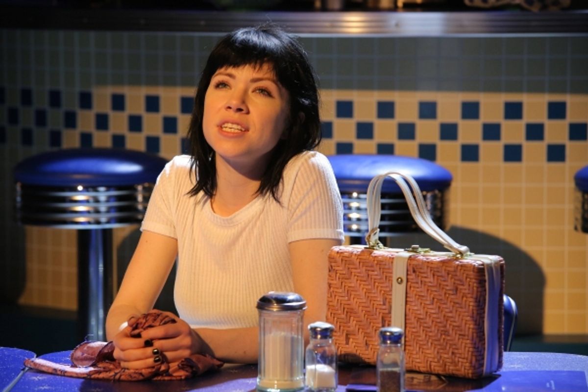 GREASE: LIVE: Carly Rae Jepsen rehearses for GREASE: LIVE airing LIVE Sunday, Jan. 31, 2016 (7:00-10:00 PM ET live/PT tape-delayed), on FOX. Cr: Kevin Estrada/FOX at 