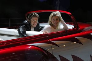 GREASE: LIVE: (L-R) Aaron Tveit and Julianne Hough rehearse for GREASE: LIVE airing LIVE Sunday, Jan. 31, 2016 (7:00-10:00 PM ET live/PT tape-delayed), on FOX. Cr: Kevin Estrada/FOX @ BroadwayWorld GREASE: LIVE: (L-R) Aaron Tveit and Julianne Hough rehearse for GREASE: LIVE airing L Photo