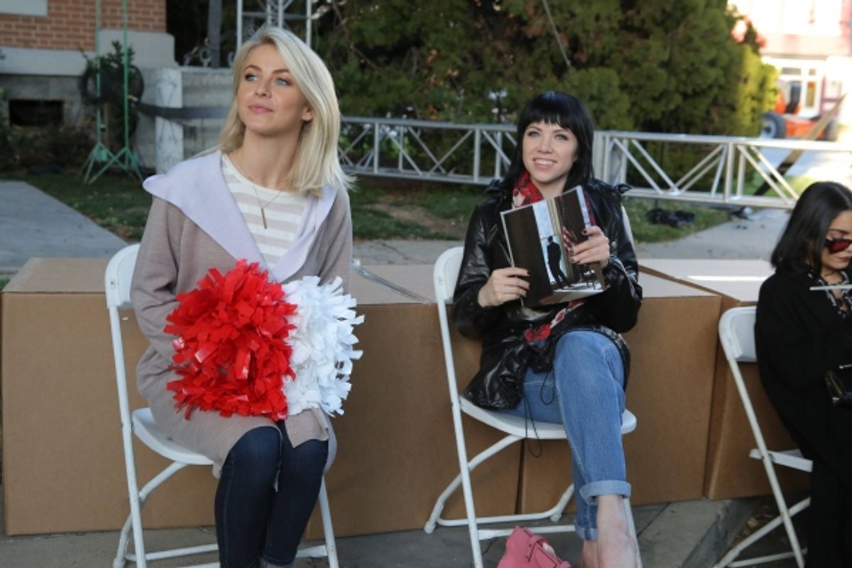 GREASE: LIVE: (L-R) Julianne Hough and Carly Rae Jepsen rehearse for GREASE: LIVE airing LIVE Sunday, Jan. 31, 2016 (7:00-10:00 PM ET live/PT tape-delayed), on FOX. Cr: Kevin Estrada/FOX at 