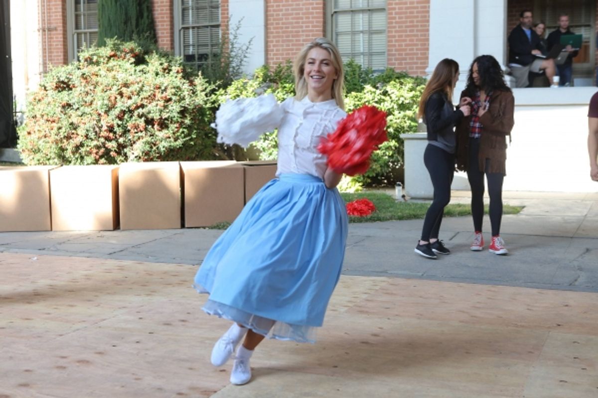 GREASE: LIVE: Julianne Hough rehearses for GREASE: LIVE airing LIVE Sunday, Jan. 31, 2016 (7:00-10:00 PM ET live/PT tape-delayed), on FOX. Cr: Kevin Estrada/FOX at 