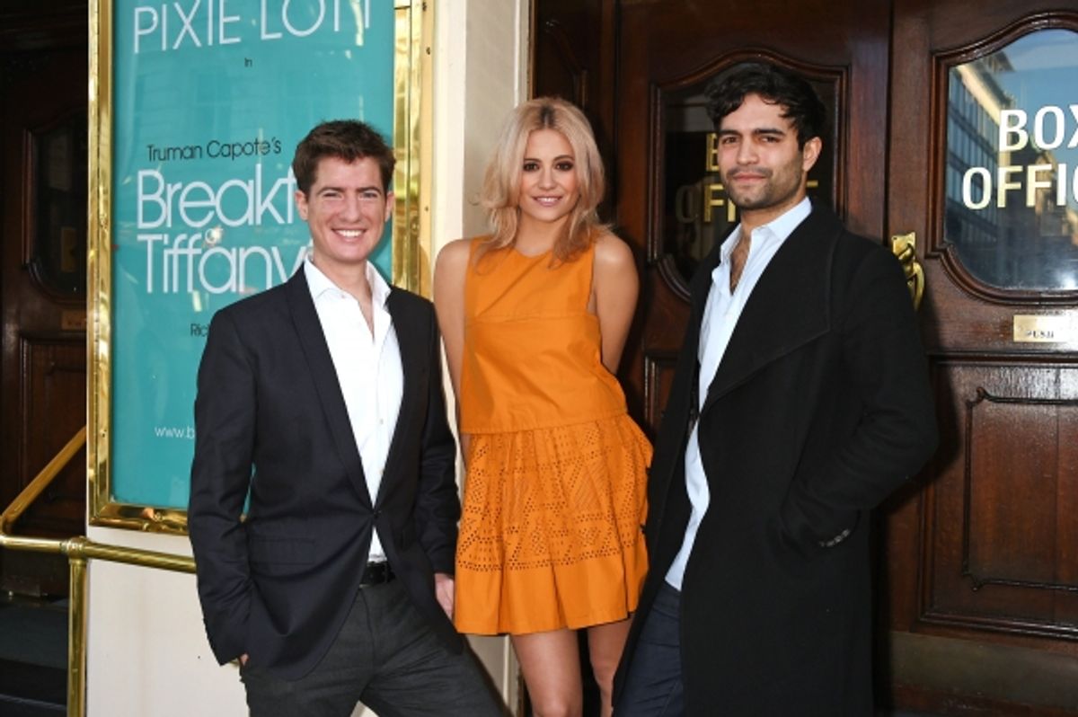 Matt Barber, Pixie Lott, Charlie De Melo at 