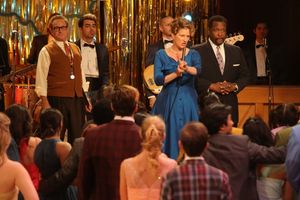 GREASE: LIVE: (L-R) Barry Pearl, Joe Jonas, Ana Gasteyer and Wendell Pierce rehearse  Photo