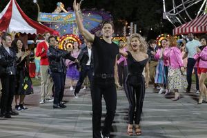 GREASE: LIVE: (L-R) Aaron Tveit and Julianne Hough rehearse for GREASE: LIVE airing LIVE Sunday, Jan. 31, 2016 (7:00-10:00 PM ET live/PT tape-delayed), on FOX. © 2016 Fox Broadcasting CO. Cr: Kevin Estrada/FOX @ BroadwayWorld GREASE: LIVE: (L-R) Aaron Tveit and Julianne Hough rehearse for GREASE: LIVE airing L Photo