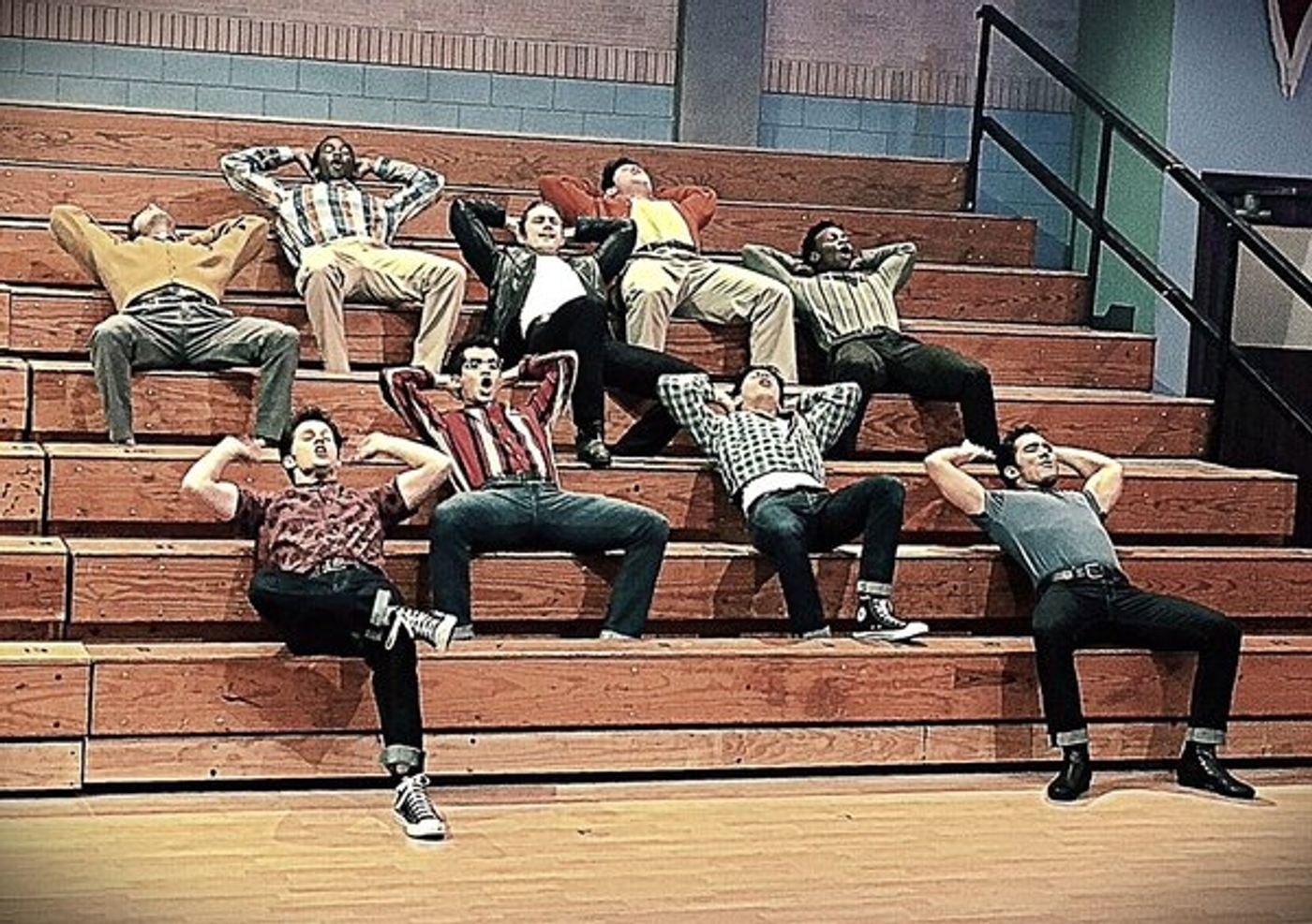 Photo Flash: They Go Together! Inside GREASE: LIVE Rehearsals with Aaron Tveit, Julianne Hough, Vanessa Hudgens, and More  Image