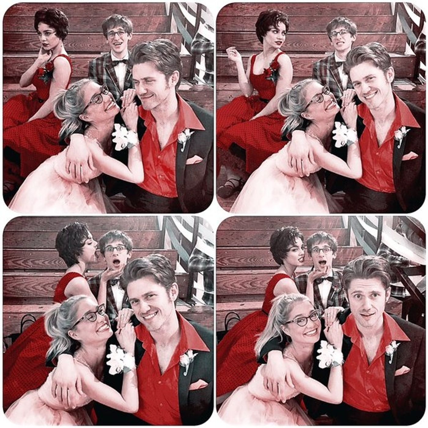 Photo Flash: They Go Together! Inside GREASE: LIVE Rehearsals with Aaron Tveit, Julianne Hough, Vanessa Hudgens, and More  Image