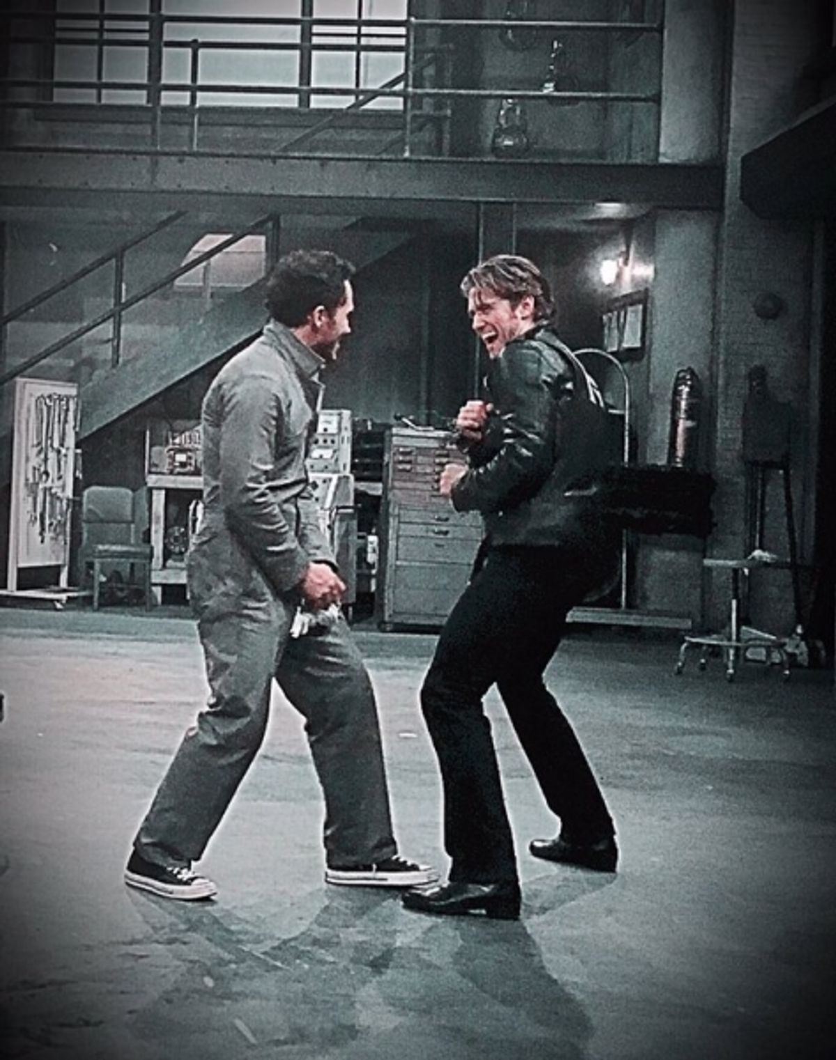 Carlos PenaVega, Aaron Tveit at 