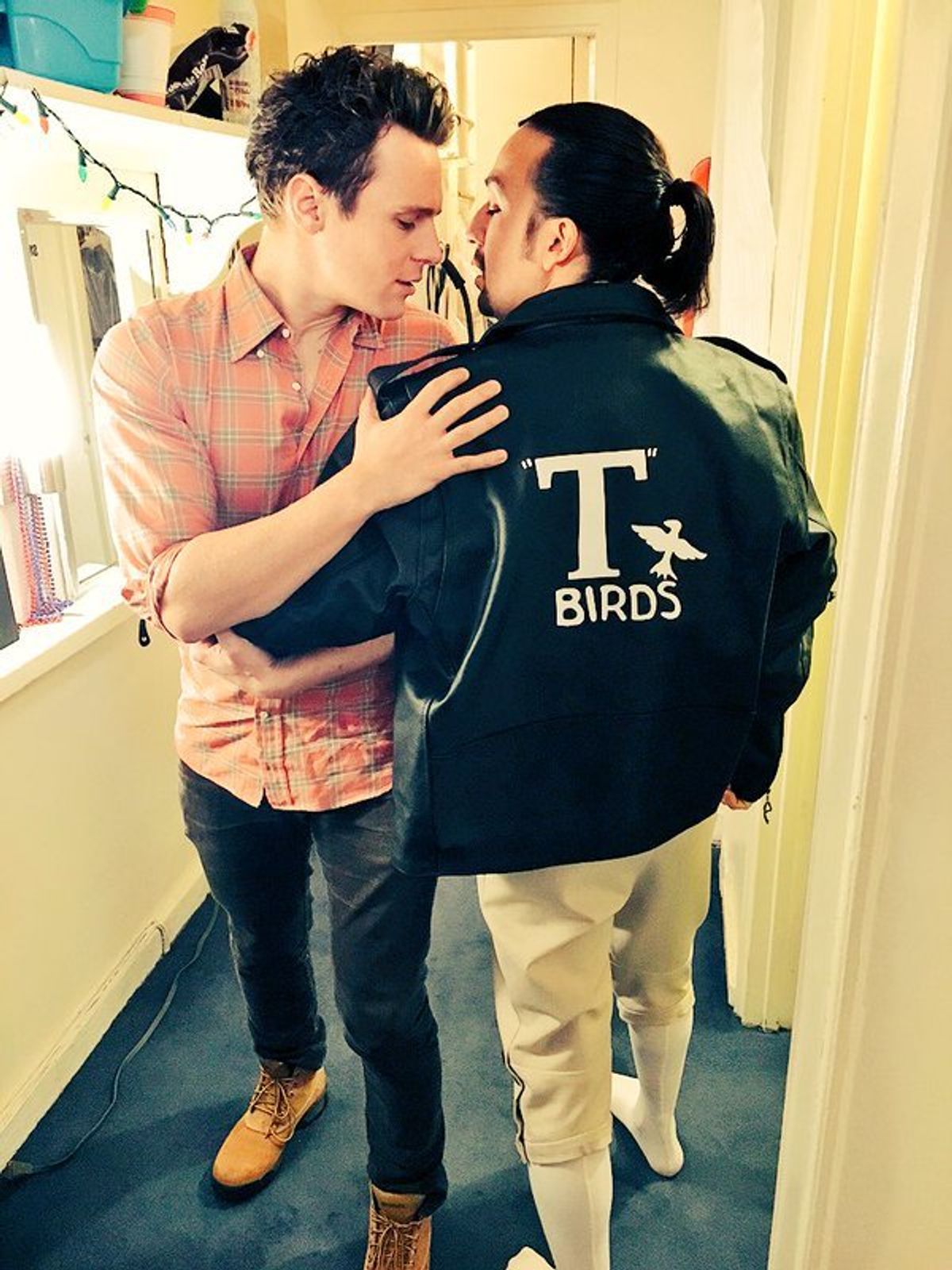 Jonathan Groff, Lin-Manuel Miranda at 