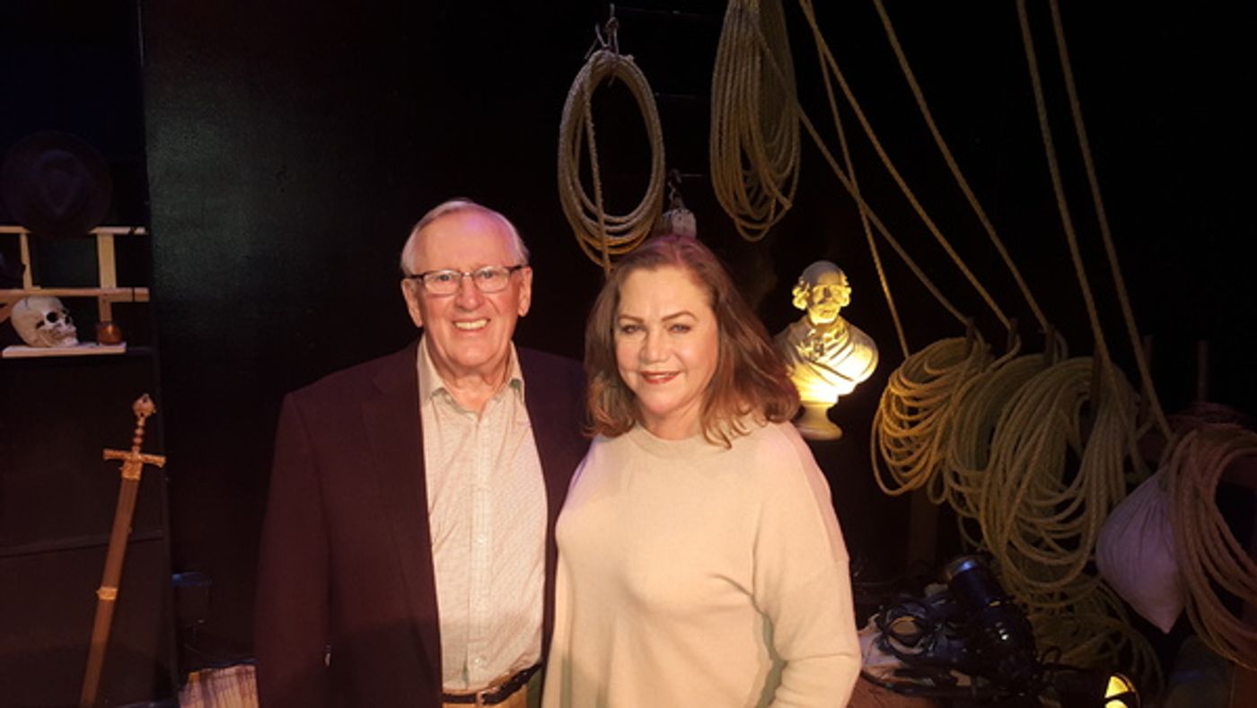 Photo Flash: Kathleen Turner Visits Len Cariou at BROADWAY AND THE BARD  Image